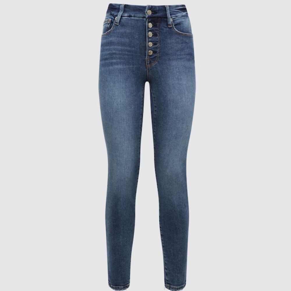 Good American Good Legs Indigo Straight Jean Ankle Cropped 6/28